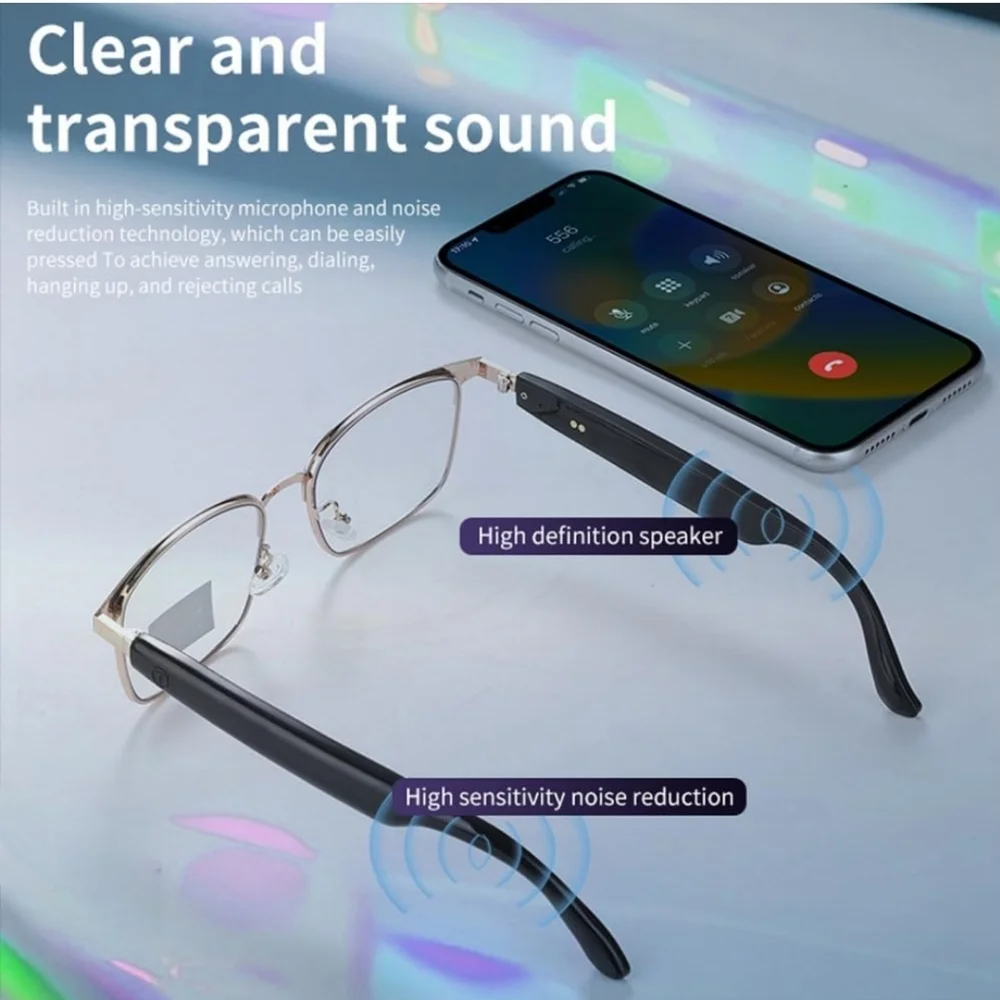 NEW! UNISEX BLUETOOTH GLASSES/SUNGLASSES w/TOUCH CONTROL FOR MUSIC, PHONE CALLS